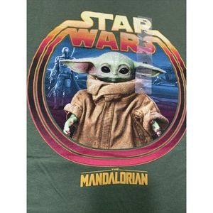 Star Wars YODA SOFT T Shirt Mandalorian 3XL Green - NEW